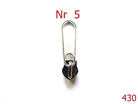 Cursori fermoar - 430/CURSOR-Nr 5-mm---nichel---2D5--A27