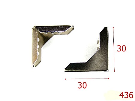 Coltare - 436/COLTAR 30 CM NIKEL-30X30-mm---nichel---3E8-5F7-N14