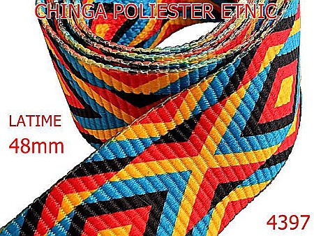 Chinga - 4397/Chinga poliester motive etnice-48-mm-poliester--multicolor-----