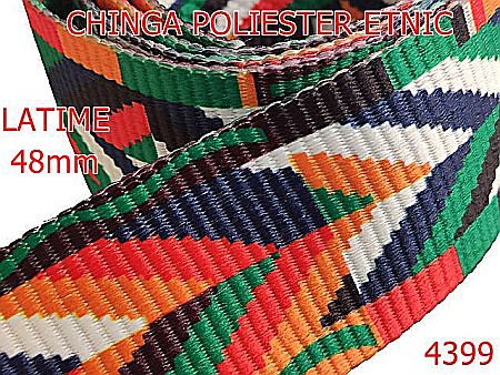 Chinga - 4399/Chinga poliester motive etnice-48-mm-poliester--multicolor-----