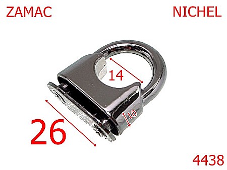 Sustinatori poseta - 4438/Sustinator semiveriga consolidat-14-mm-zamac--nichel-----