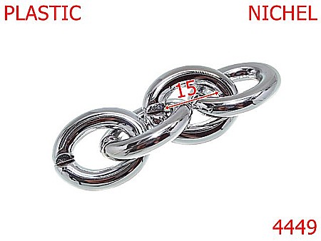 Lant poseta - 4449/Za ovala lant material plastic-15-mm-plastic--nichel-----