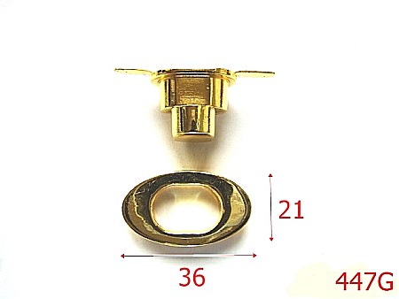 Inchizatori poseta - 447G/INCHIZATOERE 36*21 GOLD-36x21-mm---gold---13i10-12B1-C31