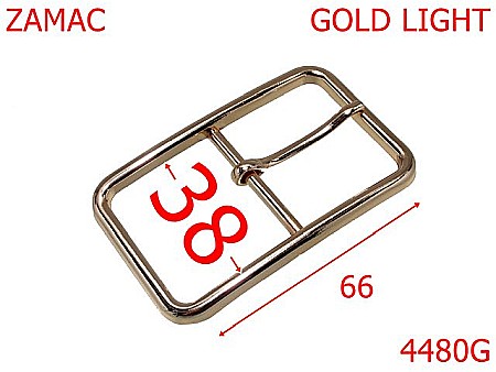 Catarame - 4480G/Catarama dreptunghiulara  poseta -38-mm-zamac--gold light--7J8-7i4---