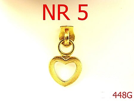 Cursori fermoar - 448G/CURSOR NR 5 GOLD-nr 5-mm---gold-----M24