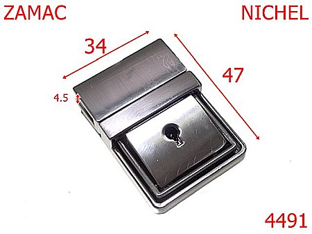 Inchizatori poseta - 4491/Inchizatoare tik-tuk borseta servieta-34x47-mm-zamac--nichel-14C18-14D11---