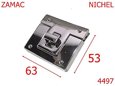 Inchizatori poseta - 4497/Inchizatoare mare poseta-63x53-mm-zamac--nichel---0--