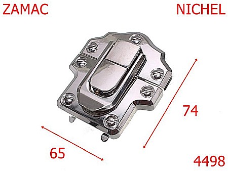 Inchizatori poseta - 4498/Inchizatoare mare poseta-65x74-mm-zamac--nichel-----