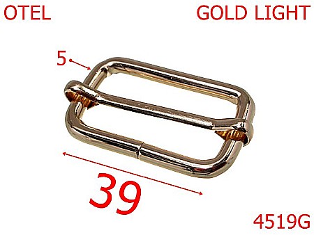 Catarame cu reglaj - 4519G/Catarama de reglaj curea-39-mm-otel-5-gold light--4k8-1A6-1B5---
