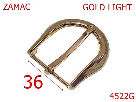 Catarame curea dama - 4522G/Catarama dama pantalon jans -36-mm-zamac--gold light-----