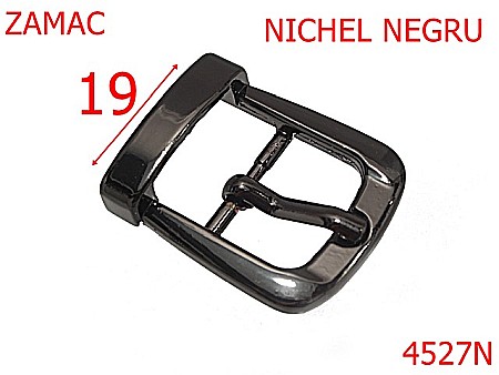 Catarame - 4527N/Catarama cu punte pentru poseta-19-mm-zamac--nichel negru-7A5--6E6--