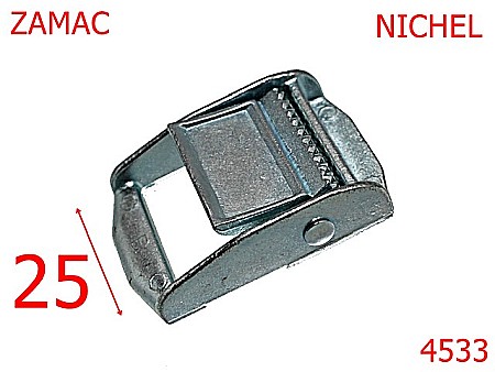 Harnasament - 4533/Catarama pentru blocaj chinga-25-mm-zamac--nichel---10B18-10B19--