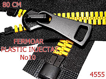 4555/Fermoar plastic injectat 0.8 ml-no10--plastic--galben----- [0]