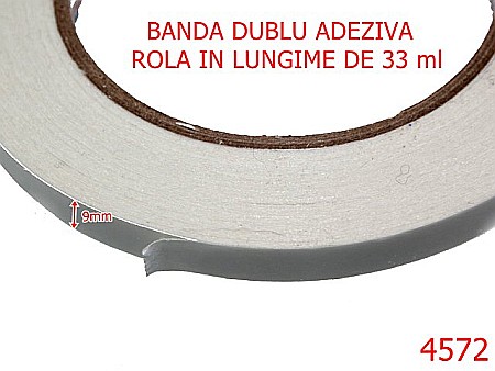 Diverse - 4572/Banda dublu adeziva pentru montaj-9-mm----alb-----