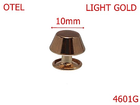 Picioruse fund - 4601G/Ornament tronconic-10-mm-otel--gold light-----