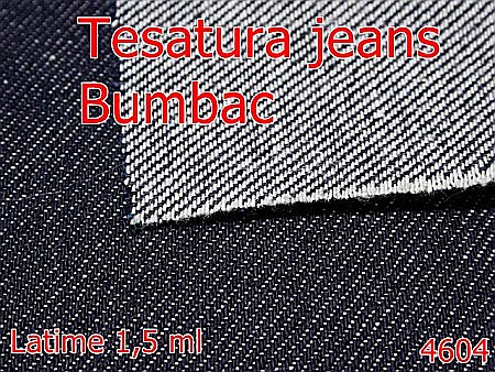 Captuseala / Tesaturi - 4604/Tesatura jeans  bumbac-1500-mm-BBC--bleumarin-----