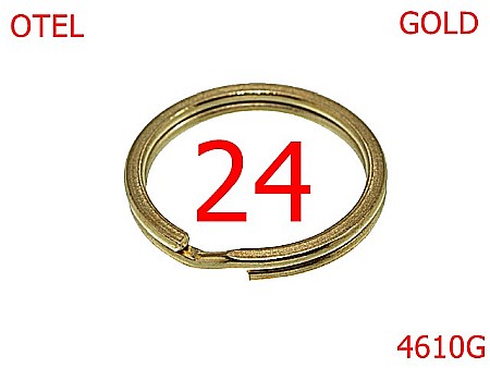 Inele breloc - 4610G/Inle breloc chei-24-mm-otel--gold-----