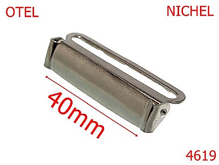 Accesorii confectii - 4619/Clema pentru elastic lat-40-mm-otel--nichel--11D5---
