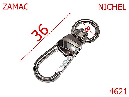 Carabine poseta - 4621/Carabina mini-8-mm-zamac--nichel--5J10-5C8--