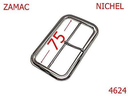 Catarame poseta - 4624/Catarama supradimensionata-75-mm-zamac--nichel-6G2----