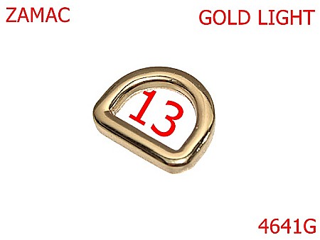 Inele D - 4641G/Inel D-13-mm-zamac--gold light---2A7--