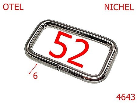 Inele dreptunghiulare - 4643/Inel dreptunghiular-52-mm-otel-6-nichel---3H1--