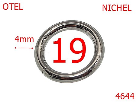 Inele rotunde - 4644/Inel rotund-19-mm-otel-4-nichel-----
