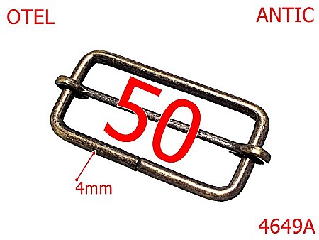 Catarame cu reglaj - 4649A/Catarama de reglaj curea-50-mm-otel-4-antic--4i7-1C4-1B1---