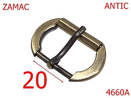 Catarame - 4660A/Catarama marochinarie si incaltaminte-20-mm-zamac--antic-6K6-7F8---