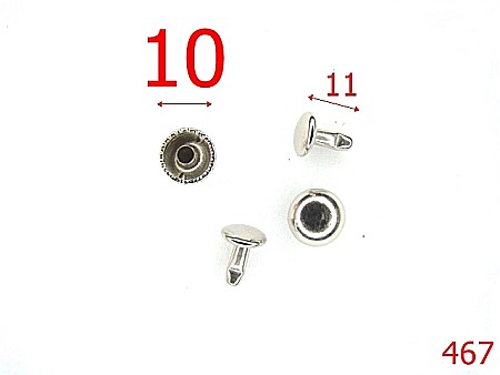 Riveti Capse rapide - 467/BUMBI 10 MM NIKEL-10-mm---nichel---4H2--J11