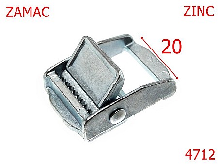 Catarame cu reglaj - 4712/Catarama mentru blocaj chinga-20-mm-zamac--zinc-----