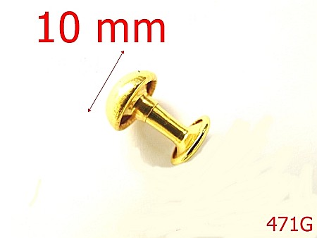 Riveti Capse rapide - 471G/BUMBI 10MM GOLD / DUBLU-10-mm---gold-----