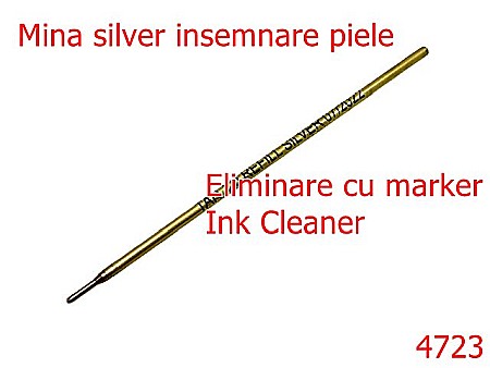 Diverse - 4723/Rezerva mina silver insemnare piele-----silver-10 D 27----