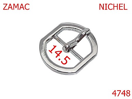 Catarame poseta - 4748/Catarama cu punte marochinarie incaltaminte-14.5-mm-zamac--nichel--AR44---