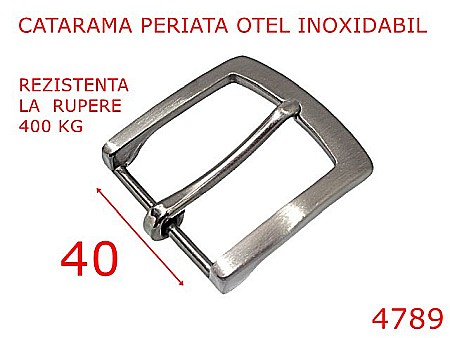 Catarame - 4789/Catarama periata Jeans otel inoxidabil-40-mm-inox--naturala-----