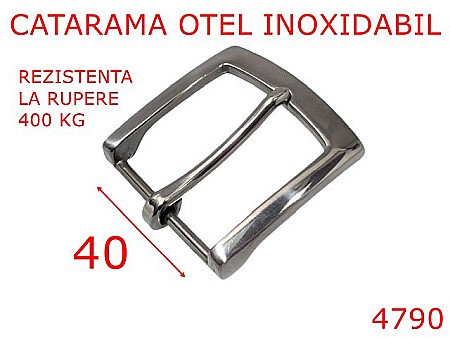 Catarame - 4790/Catarama lustruita Jeans otel inoxidabil-40-mm-inox--naturala-----