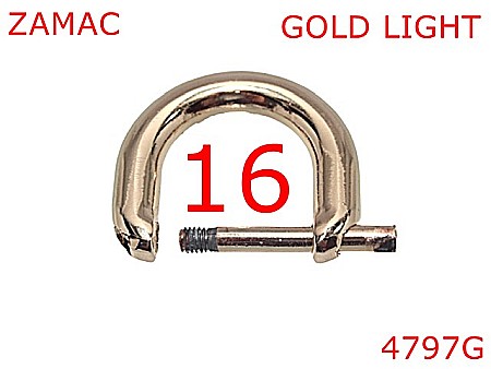 Inele D - 4797G/inel D demontabil pentru posete-genti-16-mm-zamac--gold light--3F7--3c6