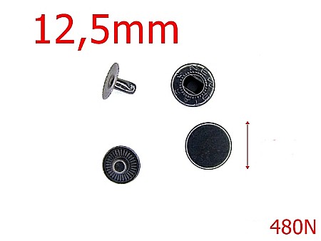 Riveti Capse rapide - 480N/BUTONI MANUSA 12.5MM OXID NEGRU-12.5-mm---OXID---4G3--M11