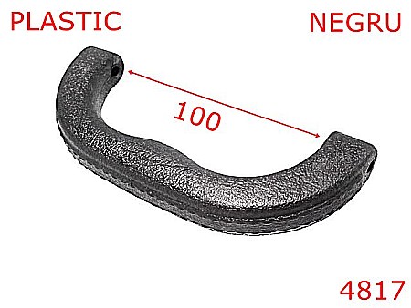 Manere - 4817/Maner servieta-100-mm-plastic--negru-----
