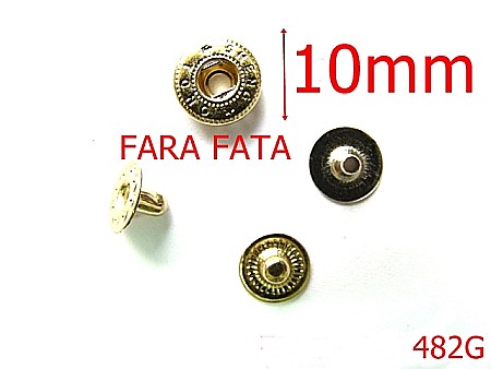 Riveti Capse rapide - 482G/BUTONI MANUSA ASCUNS 10MM GOLD-10-mm---gold---4I1--S15