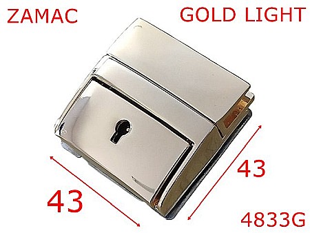 Inchizatori servieta - 4833G/Inchizatoare servieta poseta mapa marochinarie-43x43-mm-zamac--gold light-14i7----