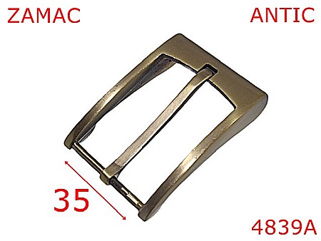 Catarame - 4839A/Catarama curea pantalon barbatesc-35-mm-zamac--antic-----