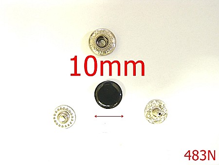 Riveti Capse rapide - 483N/BUTONI MANUSA 10MM NEGRU-10-mm---OXID---4J3--G40