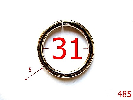 Inele - 485/INEL O  3CM X 4.5MM NIKEL-31-mm-5-nichel---4L6-4E7-4B4--G33