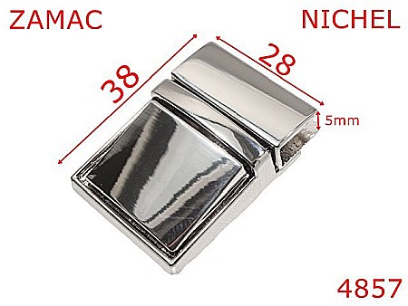 Inchizatori servieta - 4857/Inchizatoate Tik-Tuk poseta borseta-28x38-mm-zamac--nichel-12J9----