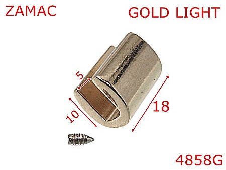 Picioruse fund - 4858G/Piciorus margine antiuzura cu surub-18-mm-zamac--gold light-21c2----