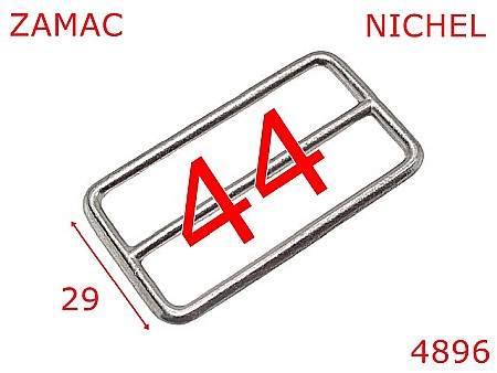 Catarame cu reglaj - 4896/Catarama de reglaj maner poseta-44-mm-zamac--nichel-----