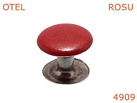Capse rapide - 4909/Capsa rapida cu capacul vopsit-9-mm-otel--rosu-----