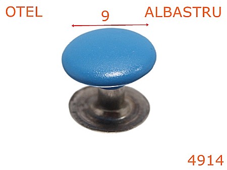 Capse rapide - 4914/Capsa rapida cu capacul vopsit-9-mm-otel--albastru-----