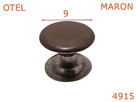 Capse rapide - 4915/Capsa rapida cu capacul vopsit-9-mm-otel--maron-----